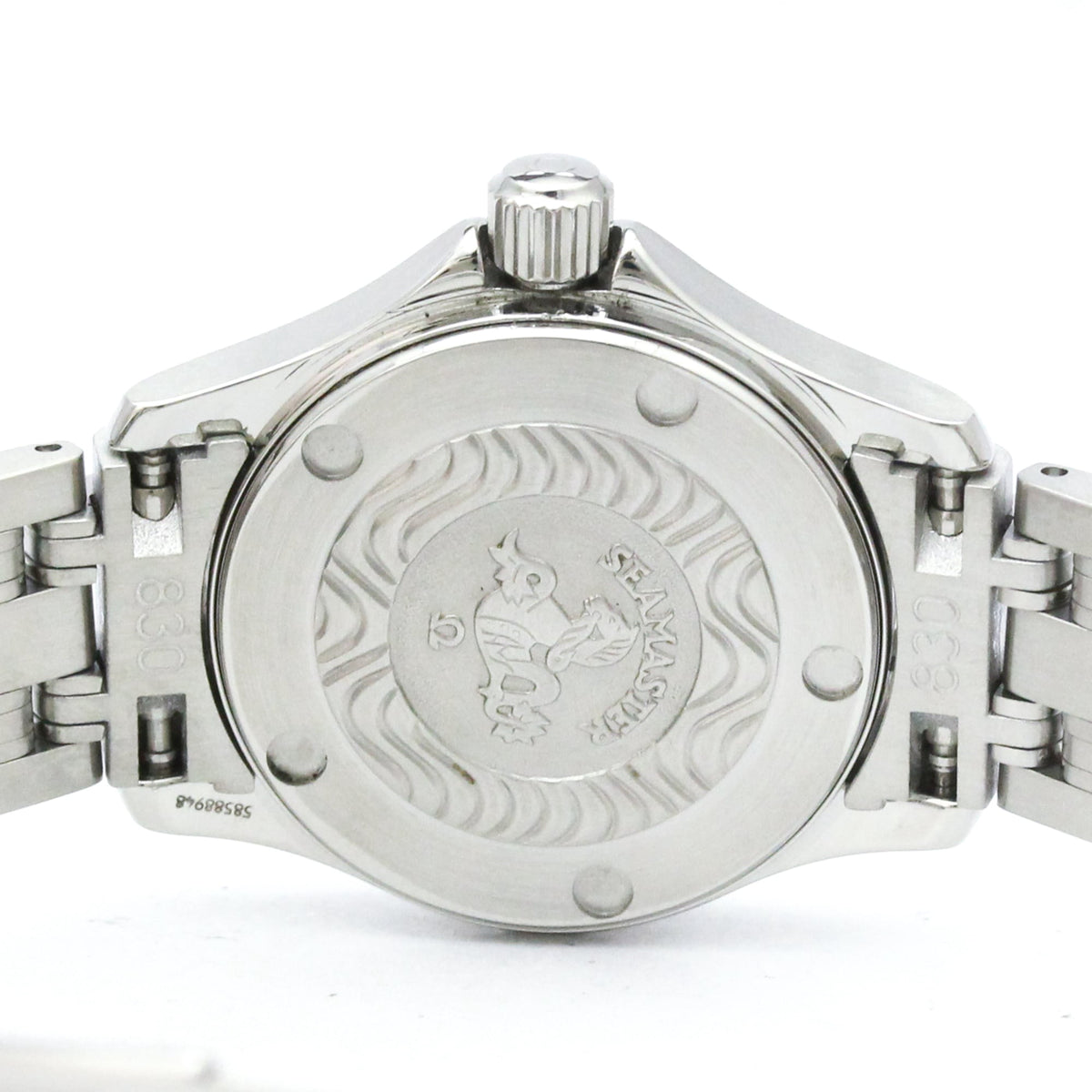 Pre-Owned OMEGA Seamaster 120M Diamond MOP Dial Ladies Watch 2581.84 Polished