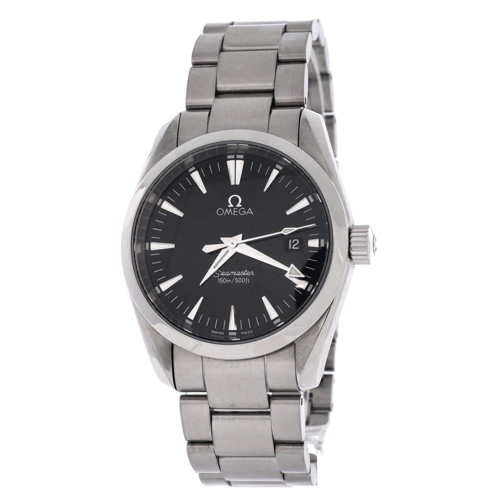 Pre-Owned Seamaster Aqua Terra 150M Co-Axial Chronometer Automatic Watch Stainless Steel 36 By Rebag