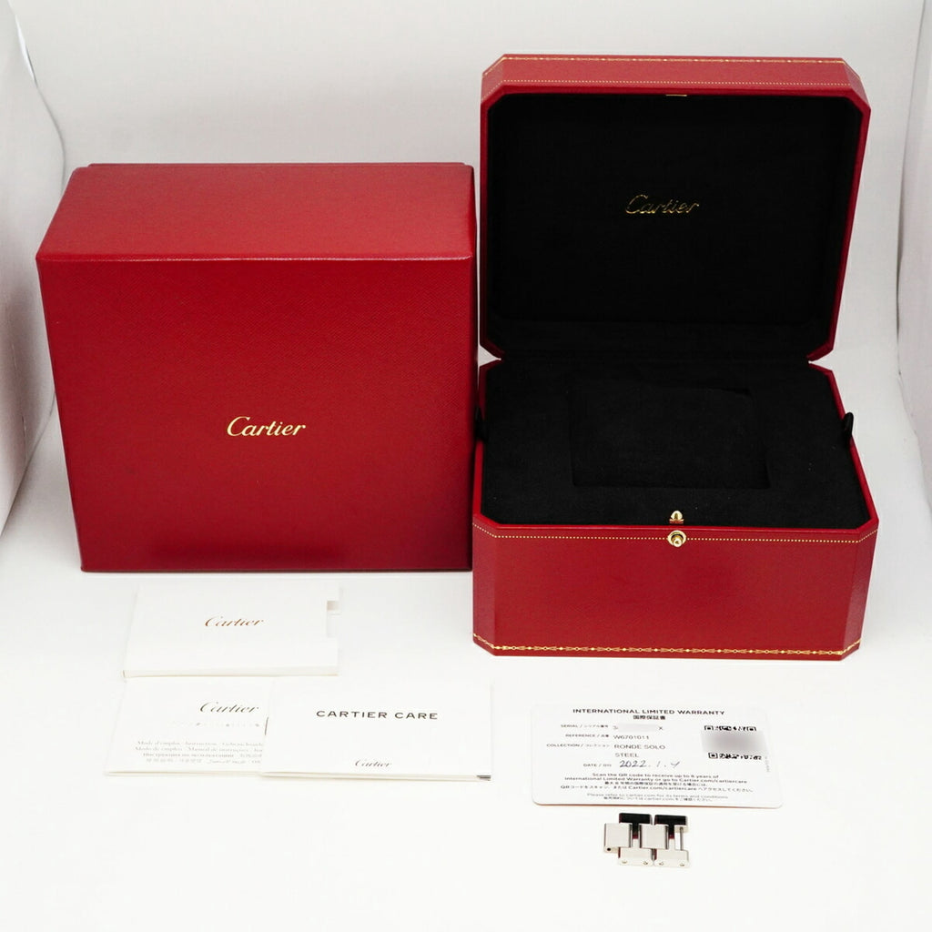 Pre-Owned Cartier Ronde Solo XL W6701011 Silver Dial Men's Watch