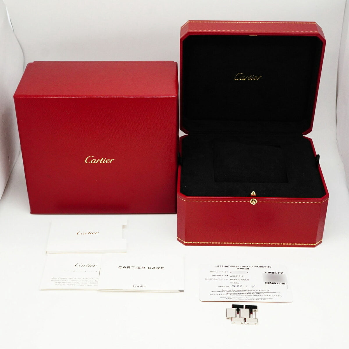 Pre-Owned Cartier Ronde Solo XL W6701011 Silver Dial Men's Watch