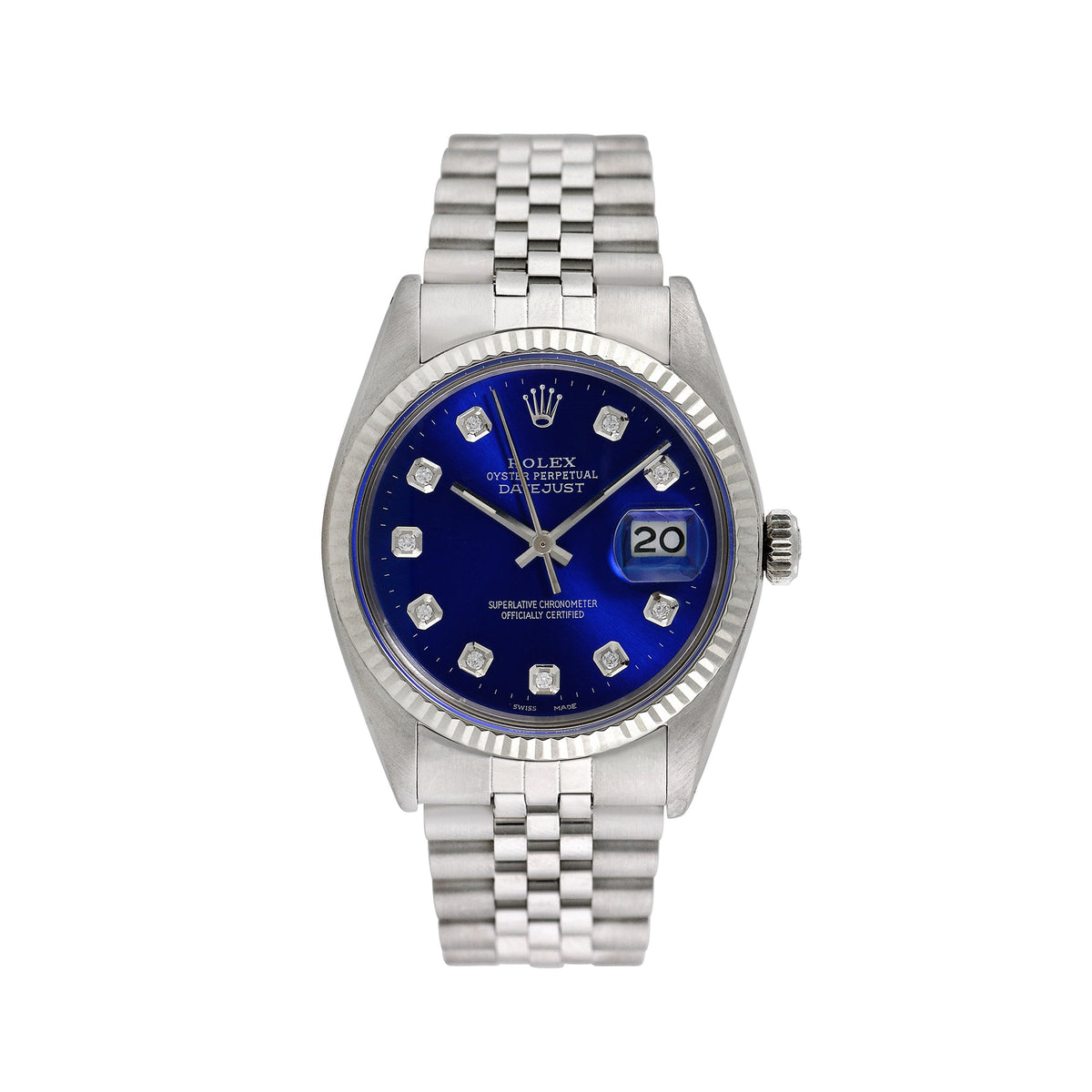 Pre-Owned Rolex Men's Datejust 36mm Stainless Steel Jubilee Wristwatch