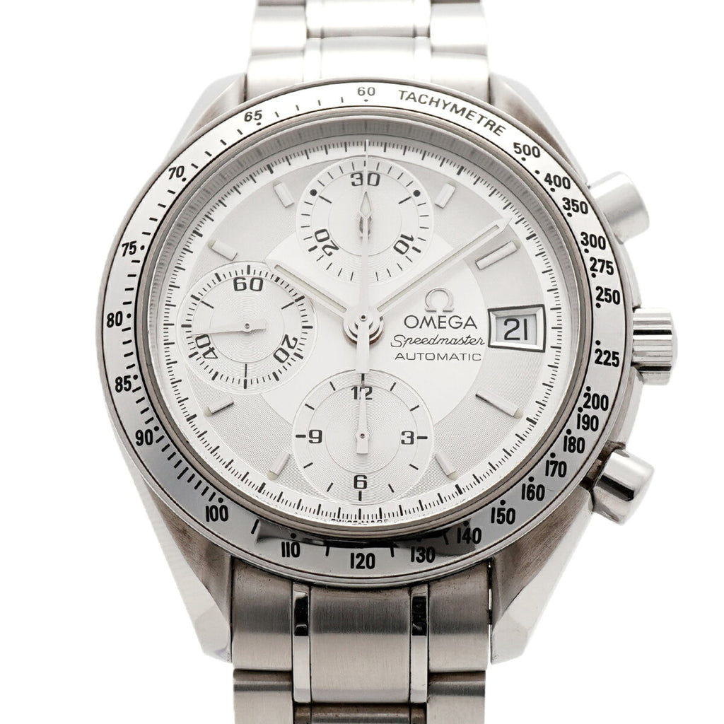 Pre-Owned Omega Speedmaster Date 3513.30 Silver Dial Men's Watch