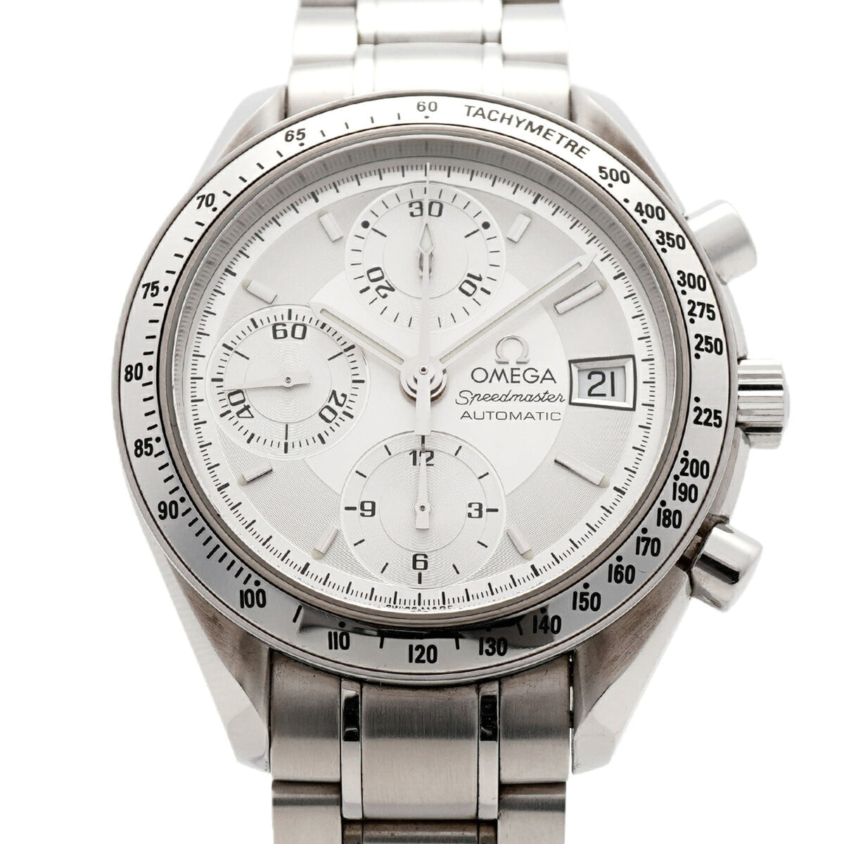 Pre-Owned Omega Speedmaster Date 3513.30 Silver Dial Men's Watch