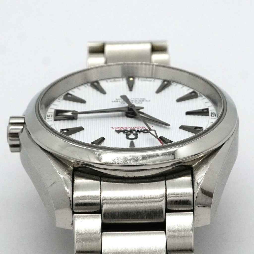 Pre-Owned Omega Seamaster Aqua Terra 11-Diamond Watch 231.10.39.21.54.001 White Dial Men's