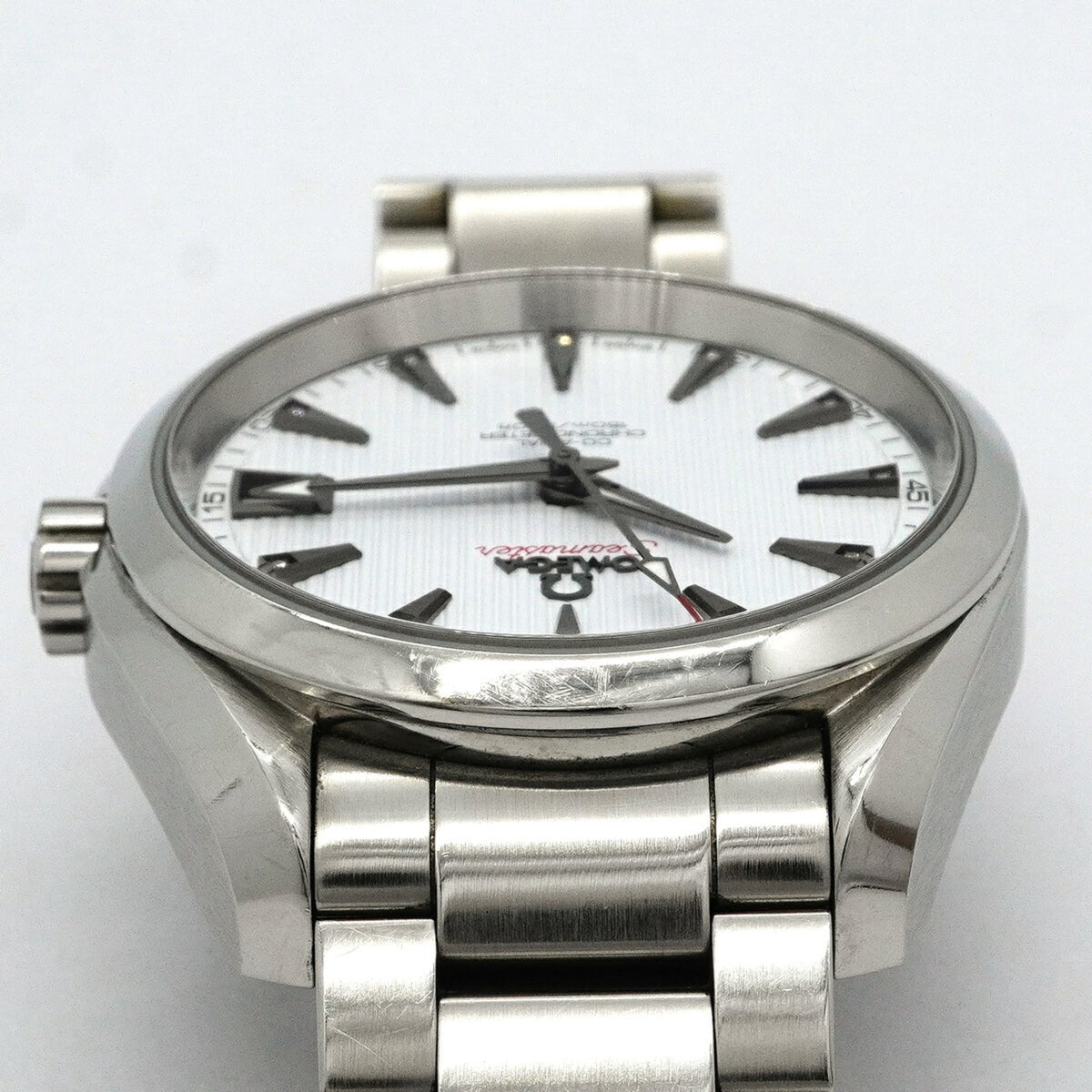 Pre-Owned Omega Seamaster Aqua Terra 11-Diamond Watch 231.10.39.21.54.001 White Dial Men's