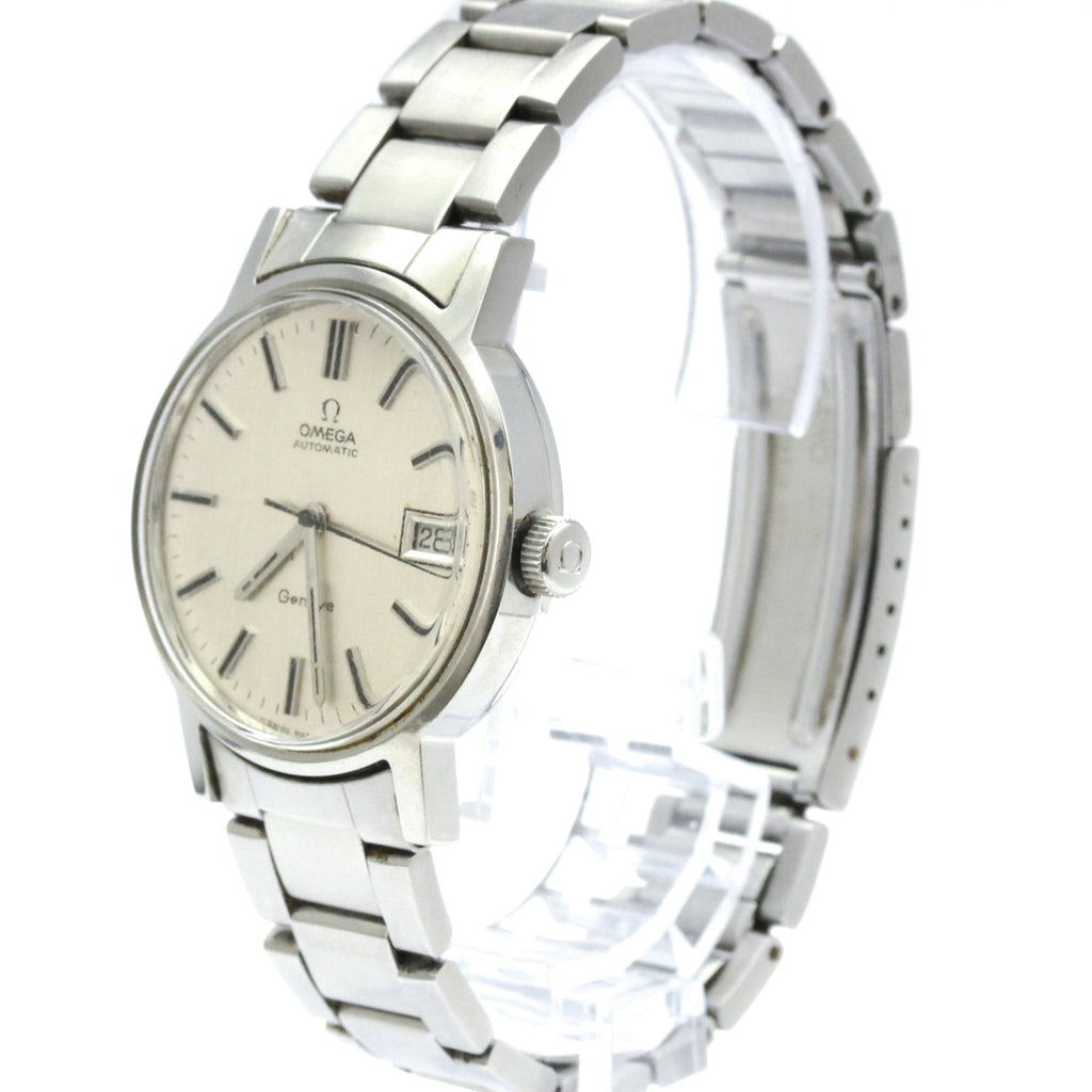 Pre-Owned OMEGA Geneve Cal 1481 Steel Automatic Mens Watch 166.0098 Vintage