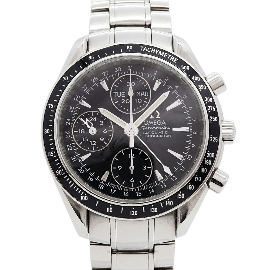 Pre-Owned Omega Speedmaster Day-Date 3220.50 Black Dial Men's Watch