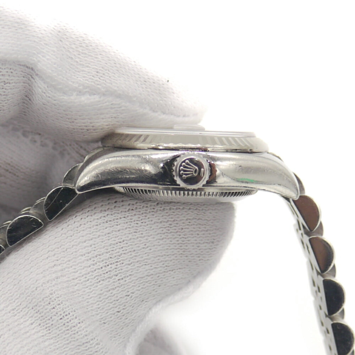 Pre-Owned ROLEX Datejust 179174G (D-serial number), Automatic, 10-diamond setting, Computer...