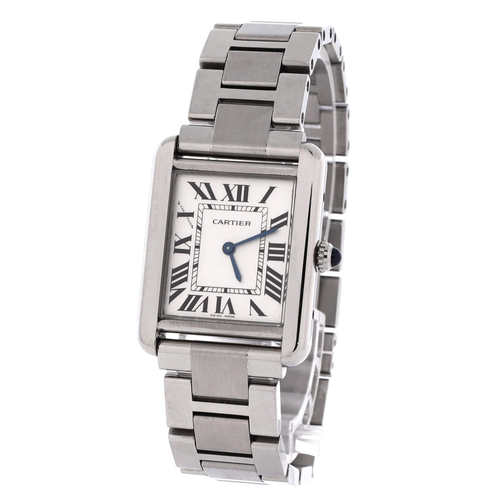 Pre-Owned Tank Solo Quartz Watch Stainless Steel 24 By Rebag