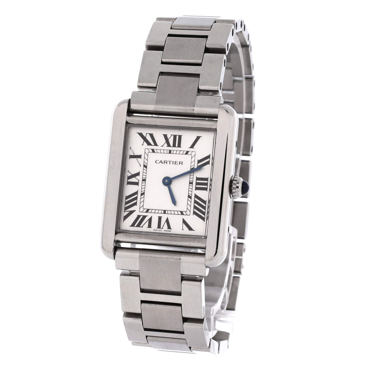 Pre-Owned Tank Solo Quartz Watch Stainless Steel 24 By Rebag