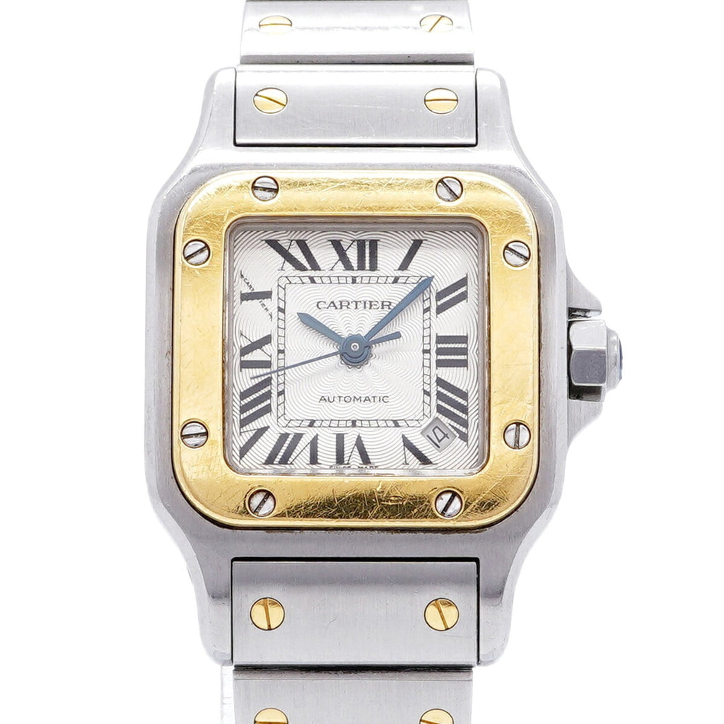 Pre-Owned Cartier Santos Galbee SM W20057C4 Silver Dial Women's Watch