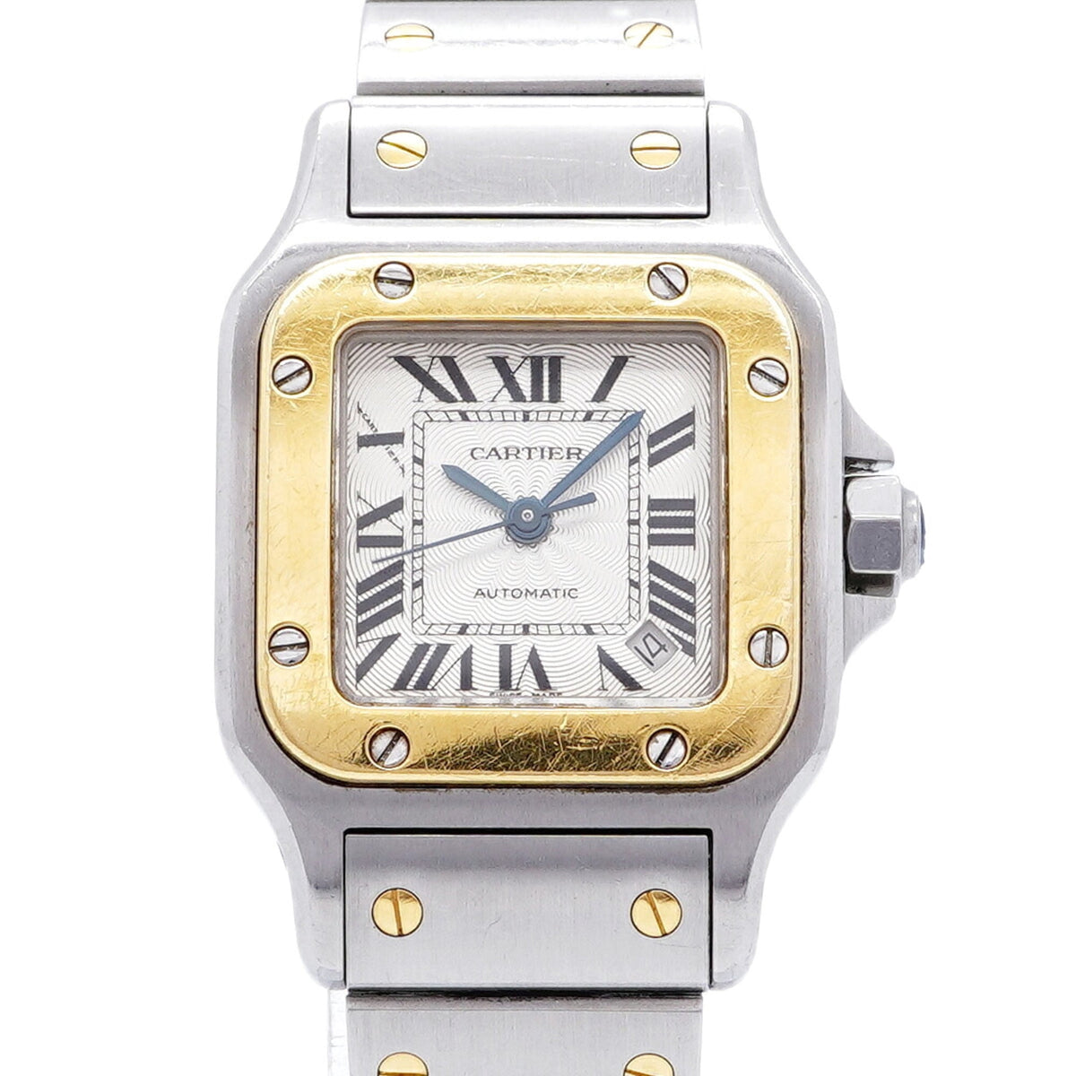 Pre-Owned Cartier Santos Galbee SM W20057C4 Silver Dial Women's Watch
