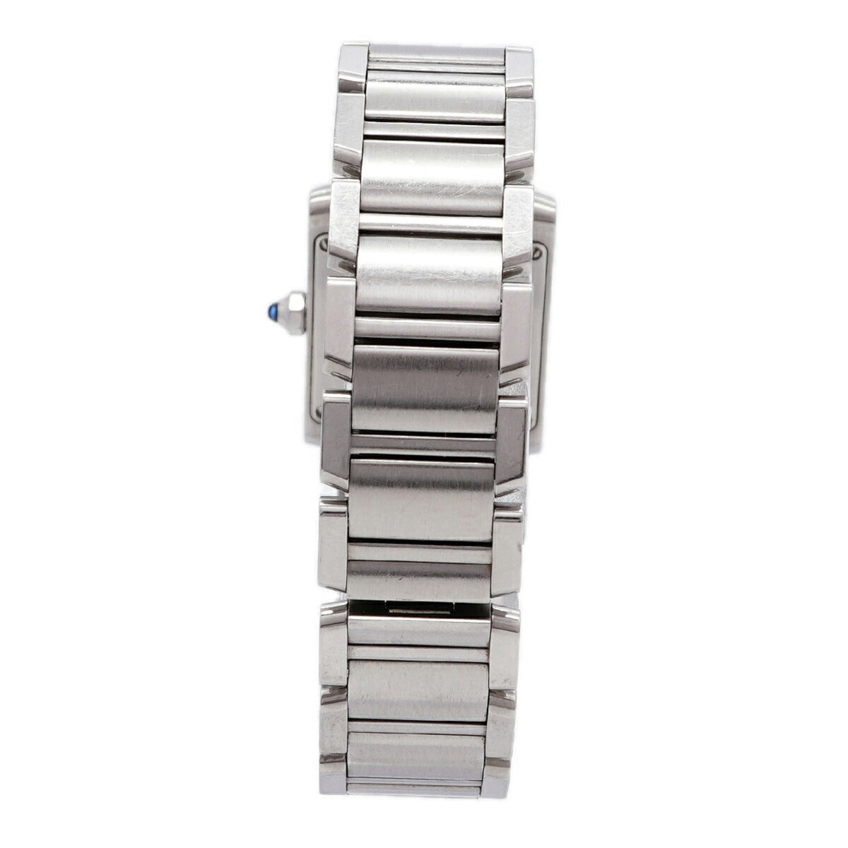 Pre-Owned Cartier Tank Française SM W51008Q3 White Dial Women's Watch