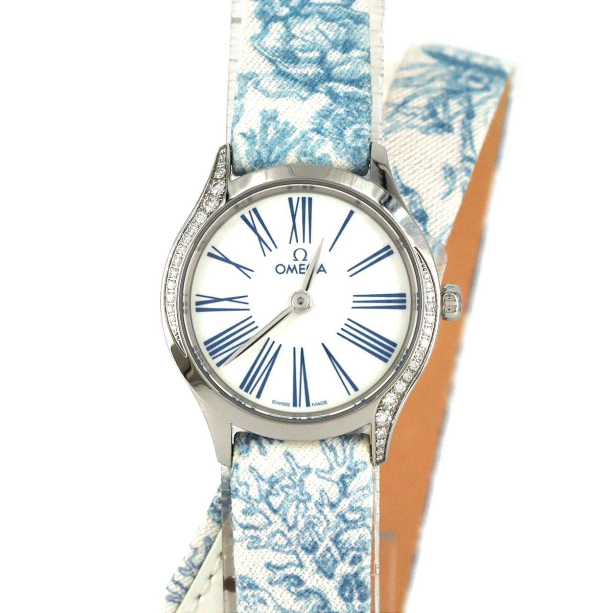 Pre-Owned Omega De Ville Mini Tresor D 428.17.26.60.04.001 Stainless Steel Quartz Watch