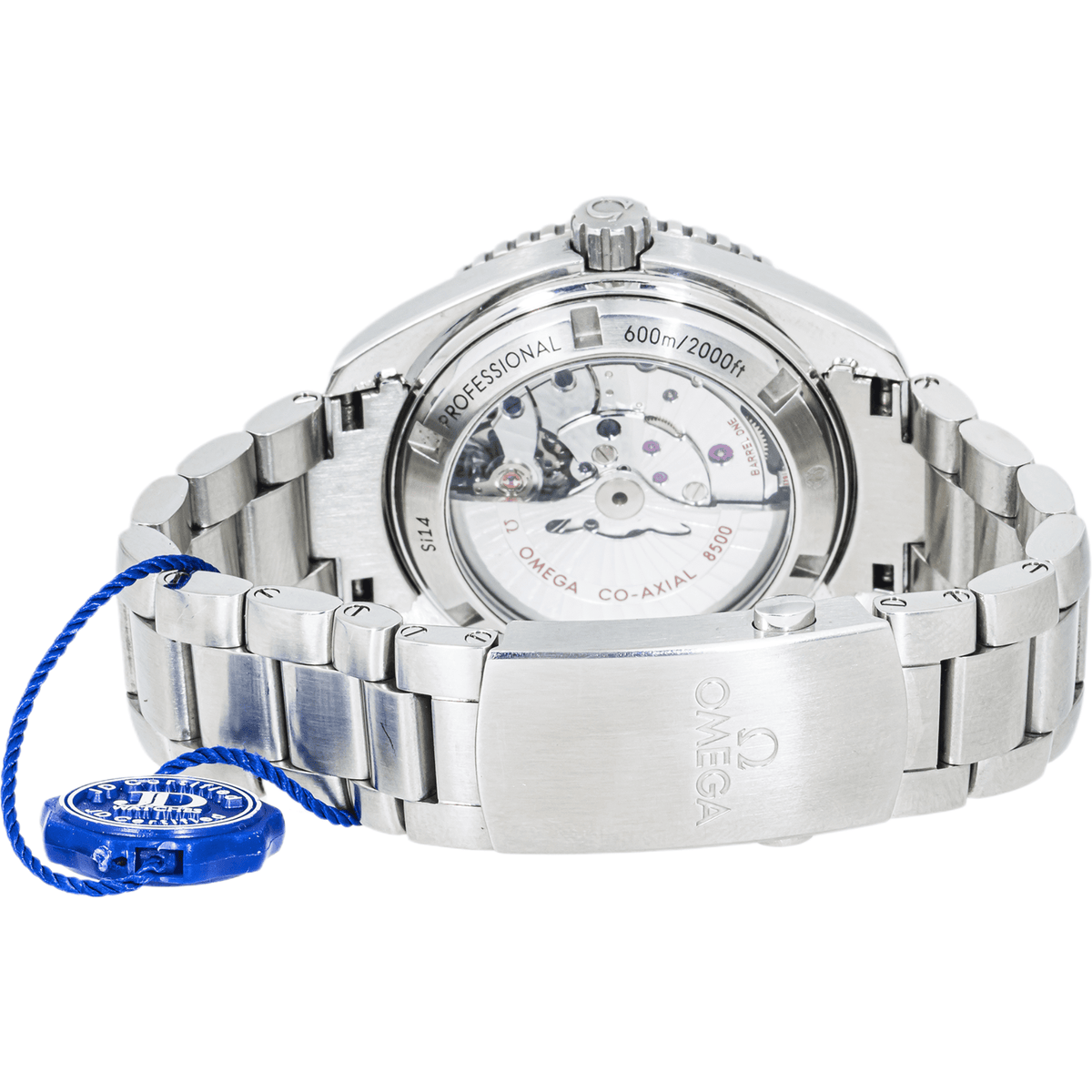 Pre-Owned Omega Seamaster Planet Ocean 600M 42mm Black Dial Stainless Steel Bracelet Watch