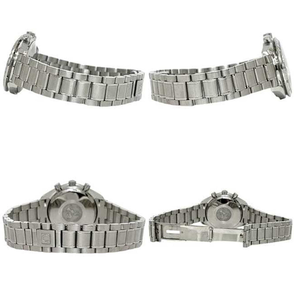 Pre-Owned Omega Speedmaster Triple Calendar Watch, Cream White Silver, 3523.30, Chronograph,...