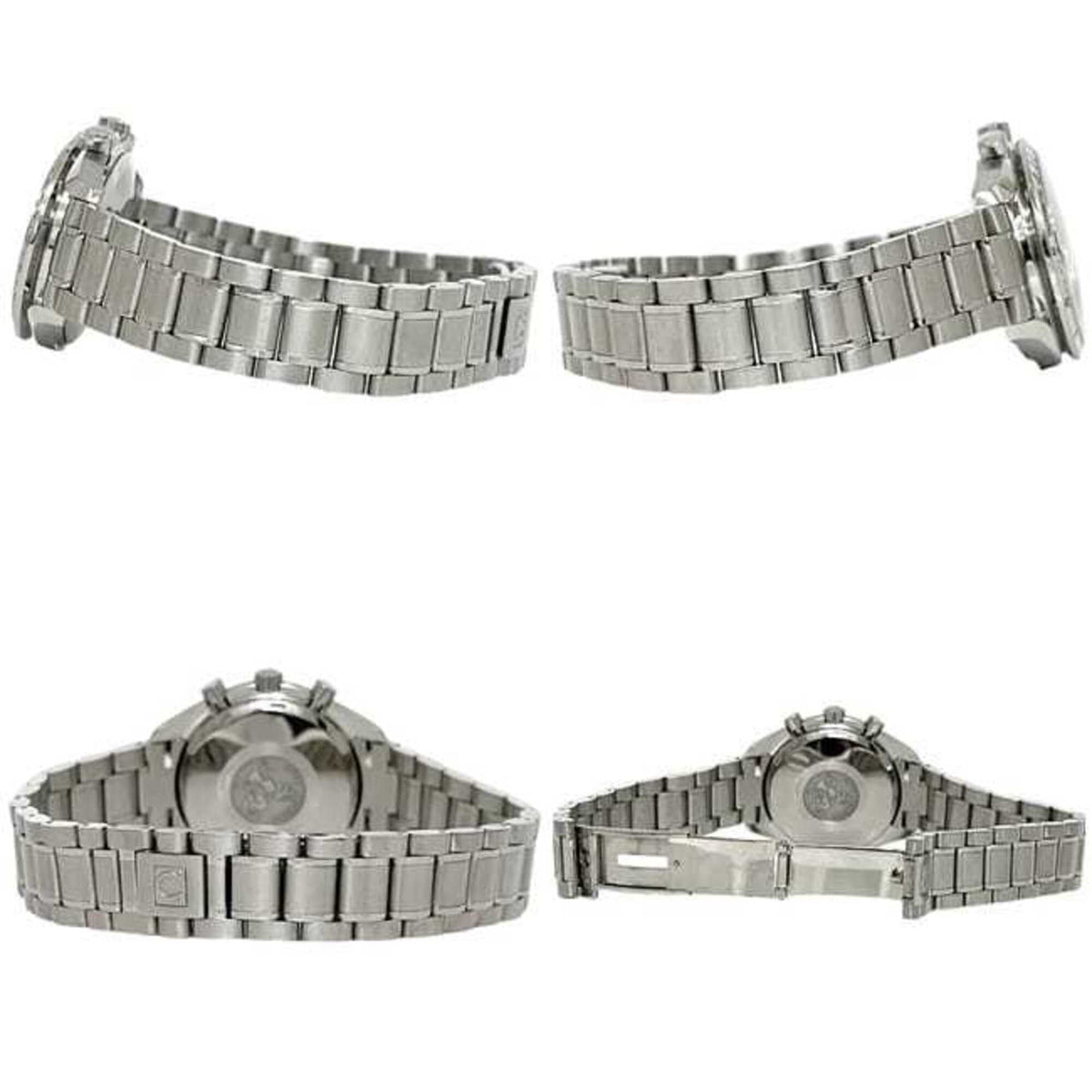Pre-Owned Omega Speedmaster Triple Calendar Watch, Cream White Silver, 3523.30, Chronograph,...