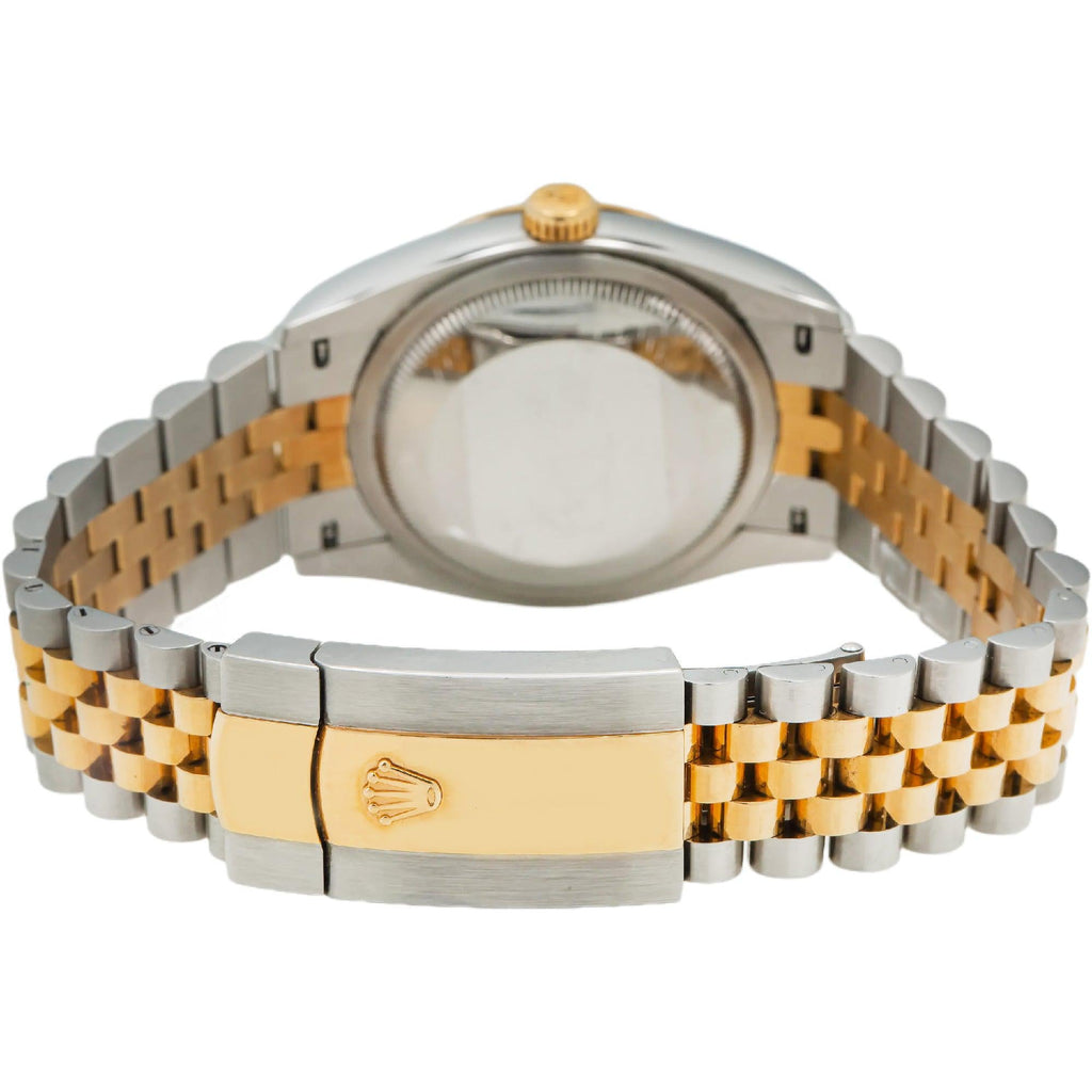 Pre-Owned Rolex Datejust 36MM 126233 Champagne Diamond Dial Fluted Bezel Two Tone Yellow Gold Jubilee Bracelet