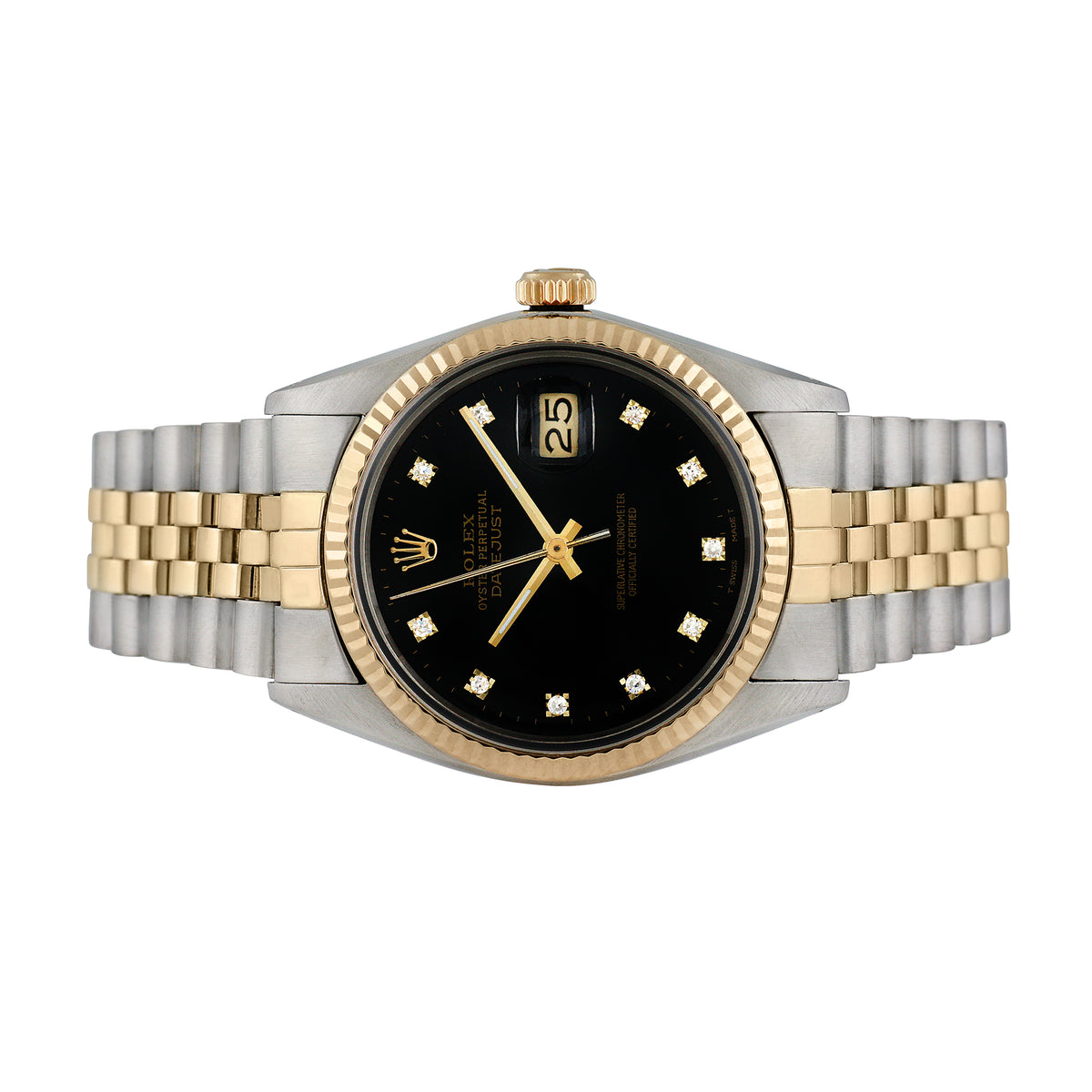 Pre-Owned Rolex Men's Datejust 36mm Yellow gold and Stainless steel Jubilee Wristwatch