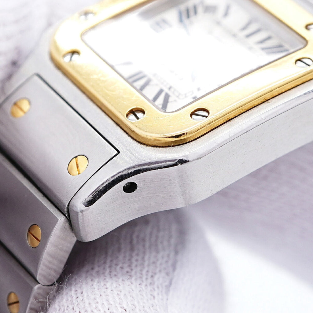 Pre-Owned Cartier Santos Galbee SM W20057C4 Silver Dial Women's Watch