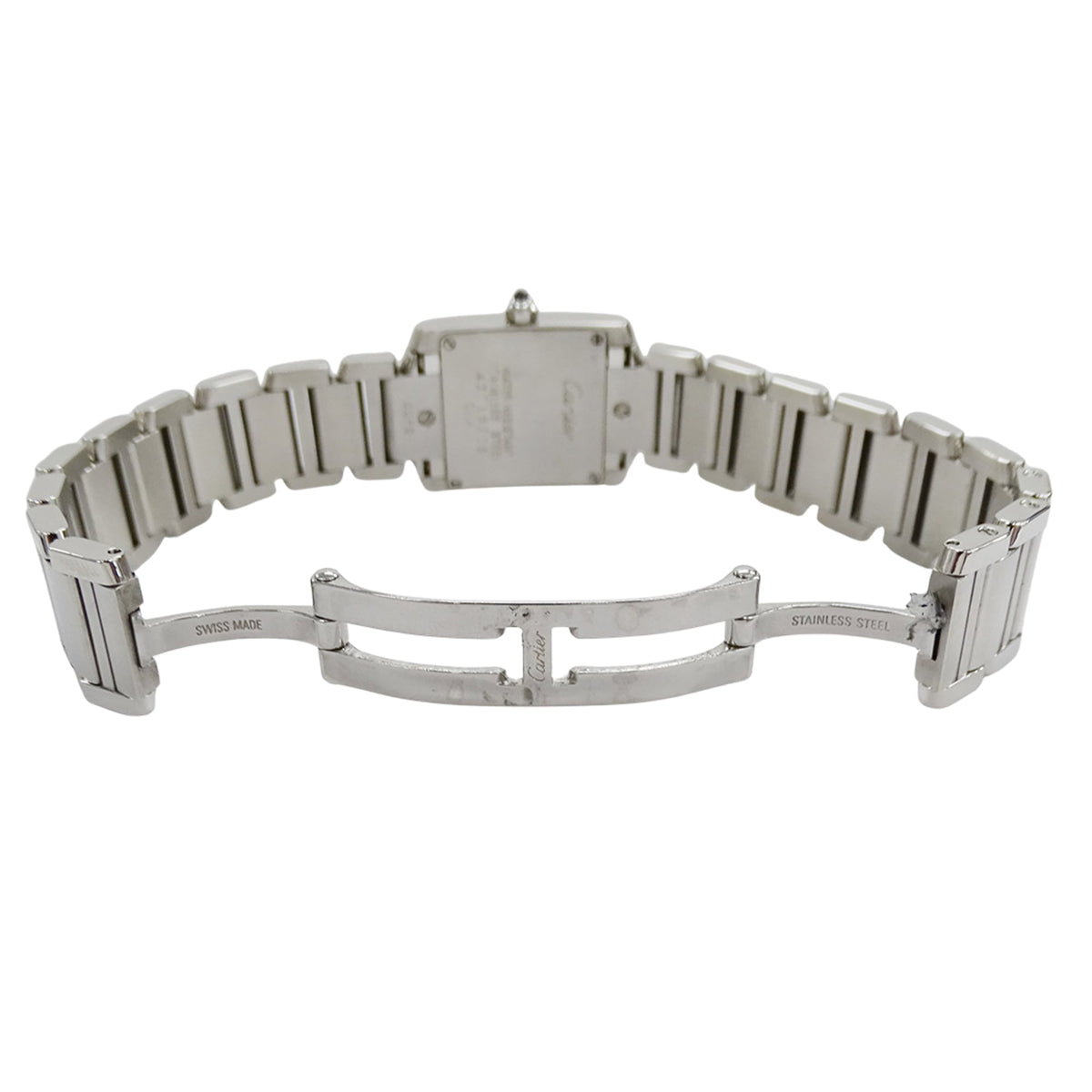 Pre-Owned Cartier women's watch, Tank Française SM, quartz movement, stainless steel (SS),...