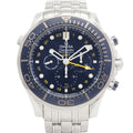 Pre-Owned Omega Seamaster Diver 300M GMT 212.30.44.52.03.001 Blue Dial Men's Watch