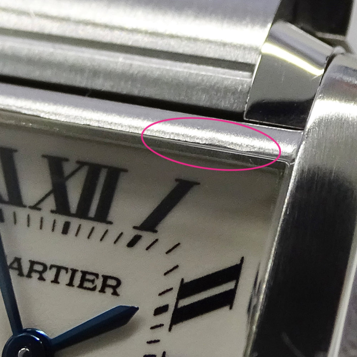 Pre-Owned Cartier women's watch, Tank Française SM, quartz movement, stainless steel (SS),...