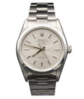 Pre-Owned Mens Rolex Stainless Steel Air-King Watch Silver Dial 14000