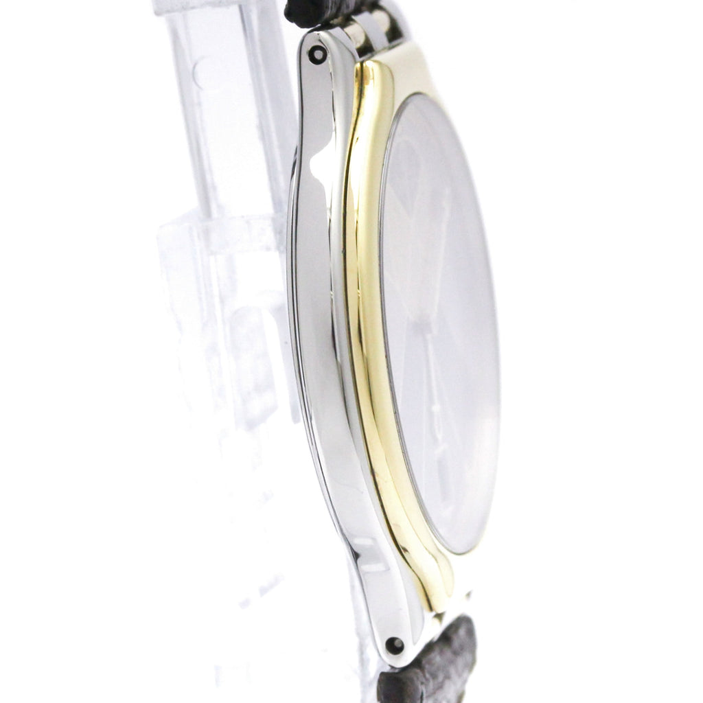 Pre-Owned OMEGA De Ville Symbol K18 Gold Steel Quartz Mens Watch 196.0316 Polished