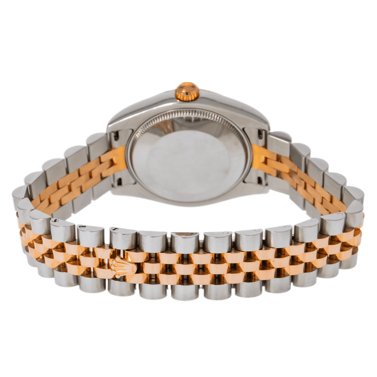 Pre-Owned Rolex Datejust 31MM 178271 Silver Roman Dial Fluted Bezel Two Tone Rose Gold Jubilee Bracelet