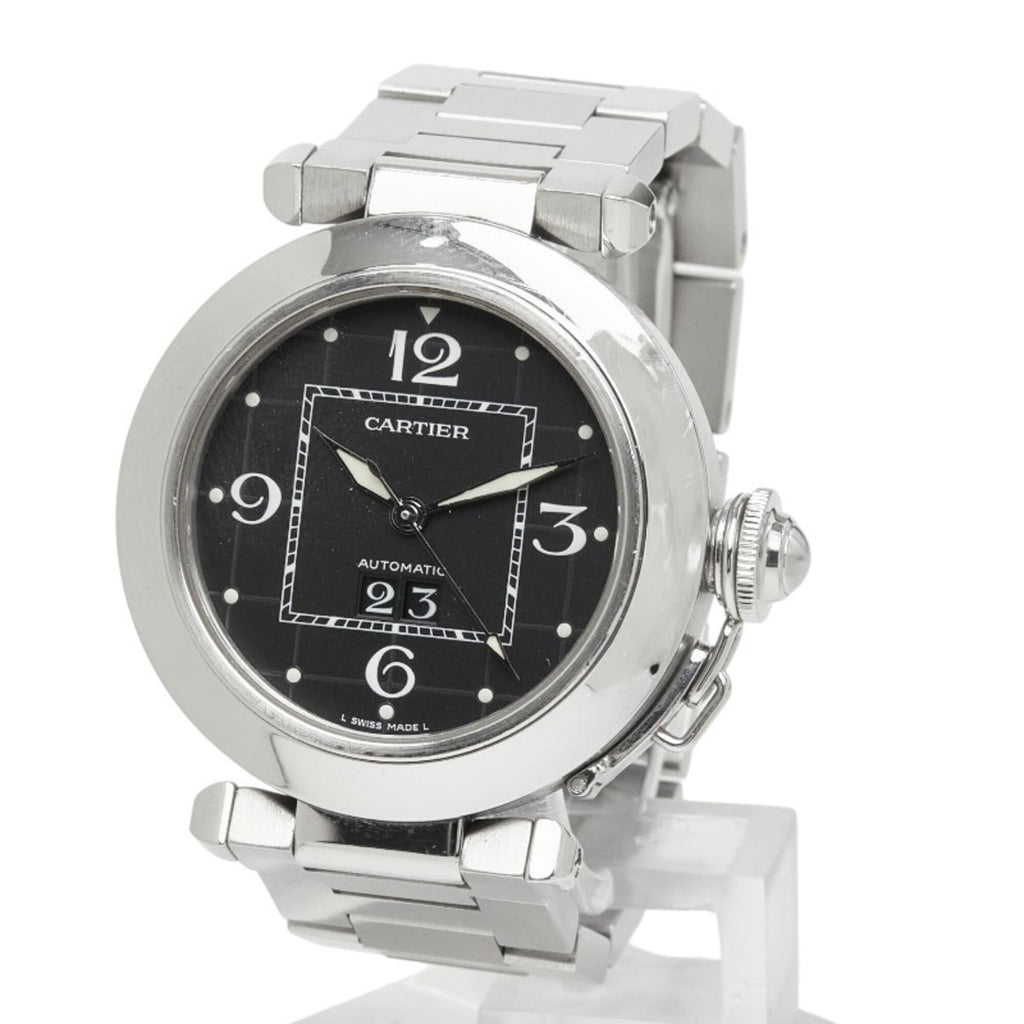 Pre-Owned Cartier Pasha C Big Date Watch W31053M7 Automatic (with manual winding) Black Dial...