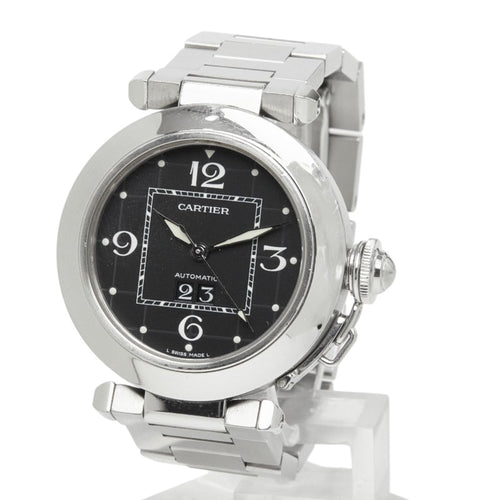 Pre-Owned Cartier Pasha C Big Date Watch W31053M7 Automatic (with manual winding) Black Dial...