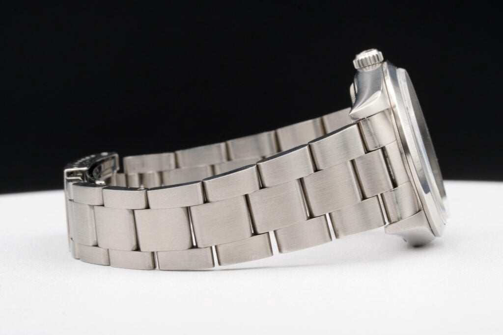 Pre-Owned Mens Rolex Stainless Steel Air-King Watch Silver Dial 14000