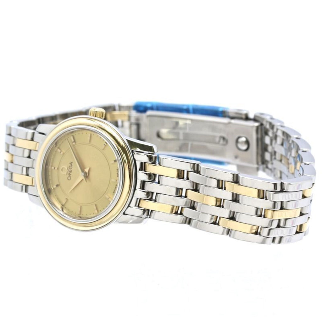 Pre-Owned OMEGA De Ville Prestige 4370.11.00 Women's Watch, Stainless Steel x 18K Yellow Gold,...