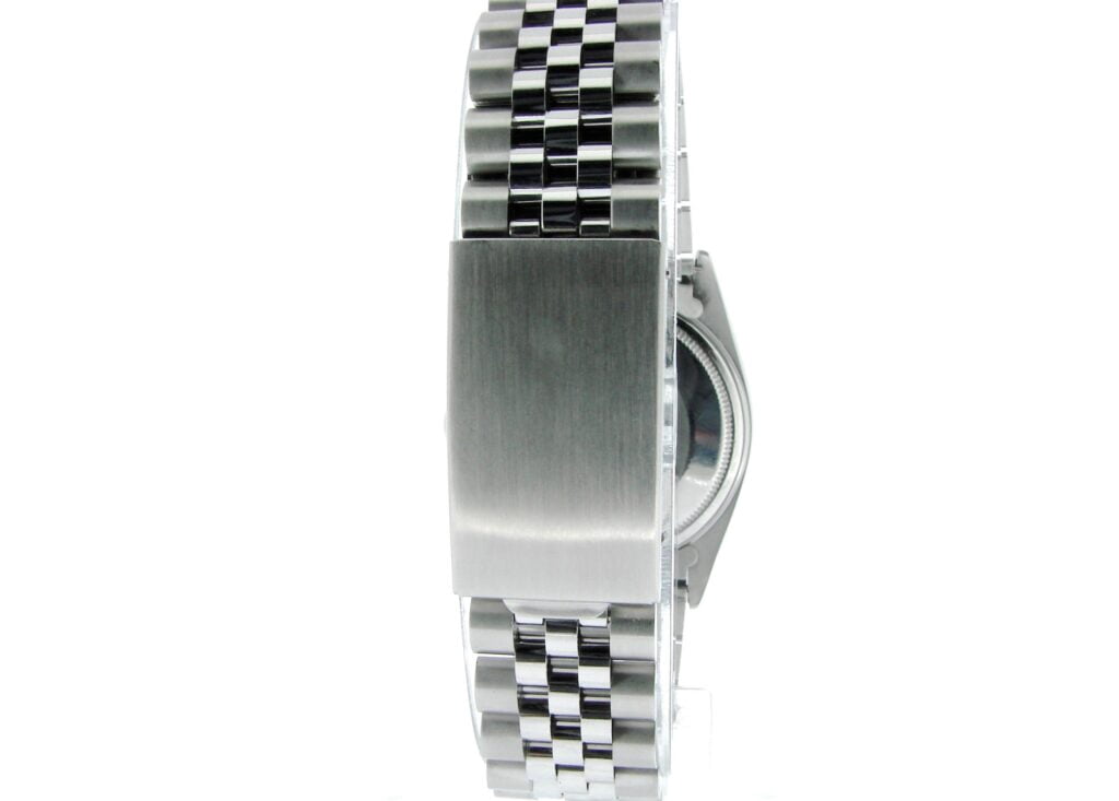 Pre-Owned Mens Rolex Stainless Steel Datejust Watch 16030 with Black Dial