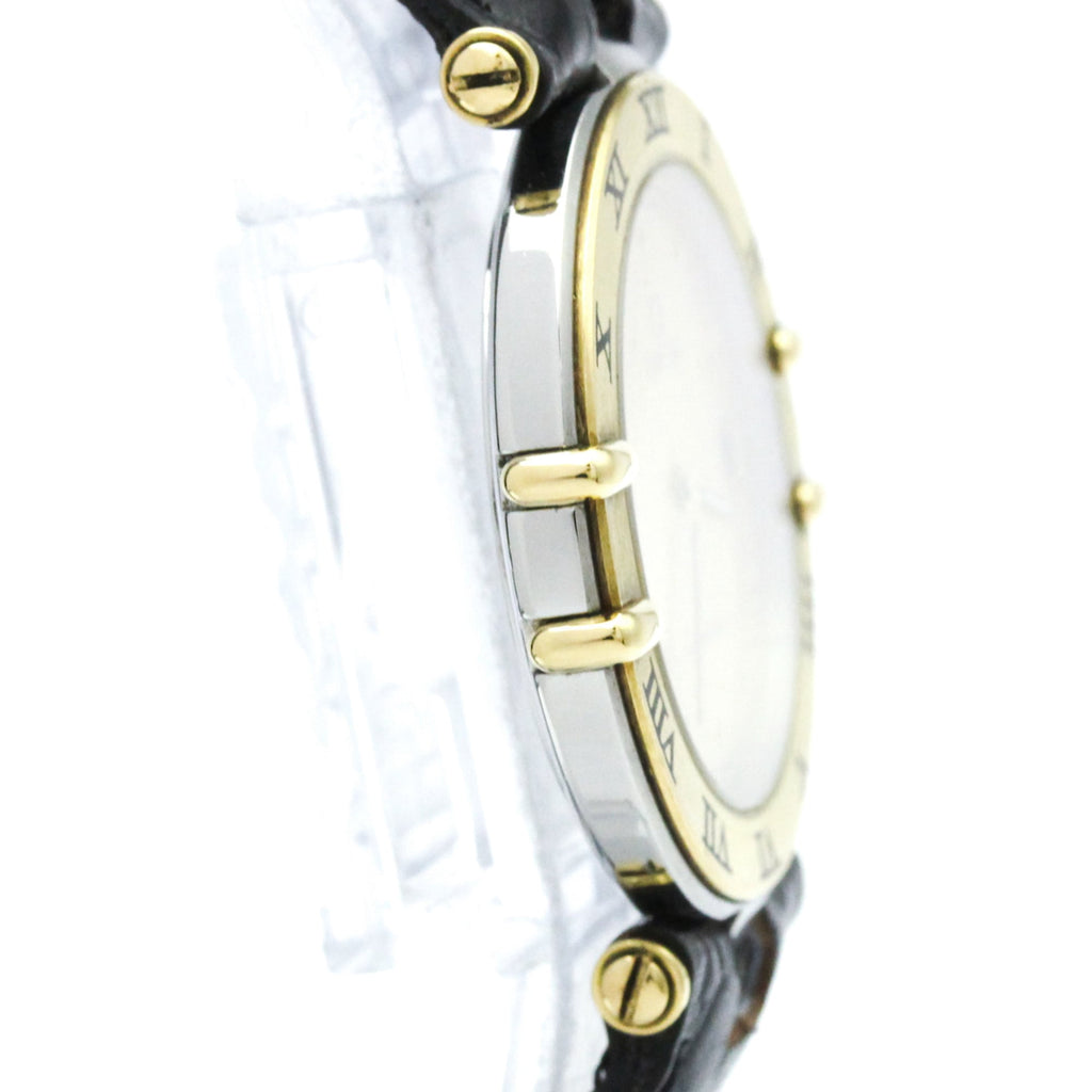 Pre-Owned OMEGA Constellation Date 18K Gold Steel Mens Watch 196.0360 Polished