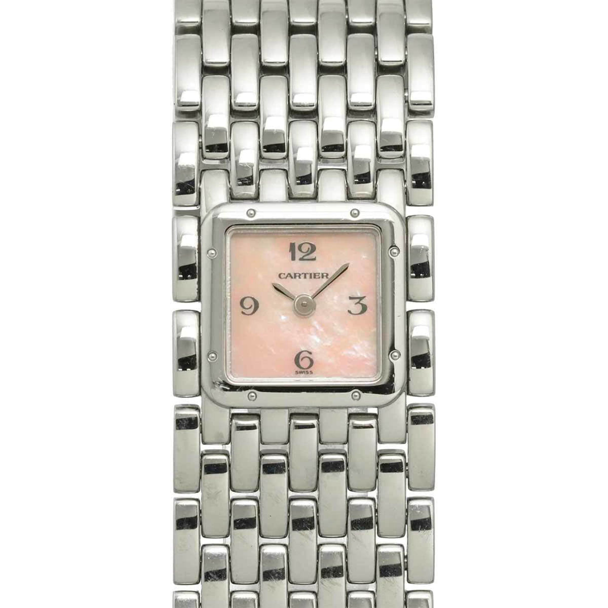 Pre-Owned Cartier Panthère Ruban W61003T9 Women's Watch Pink Shell Quartz
