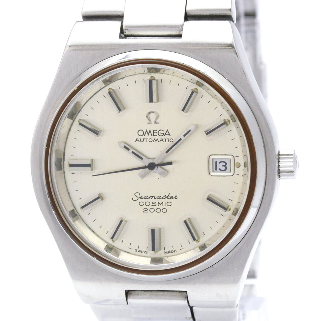 Pre-Owned OMEGA Seamaster Cosmic 2000 Cal 1012 Steel Automatic Mens Watch 166.135