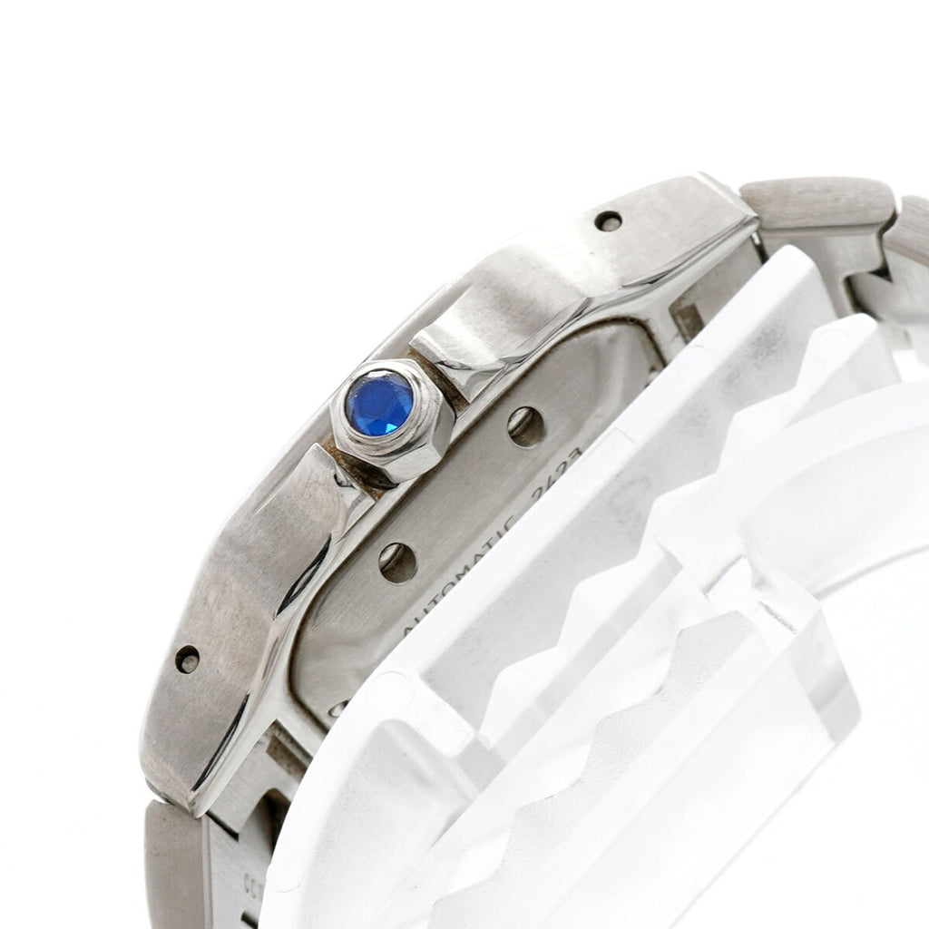 Pre-Owned Cartier Santos Galbee SM W20044D6 Silver Dial Women's Watch