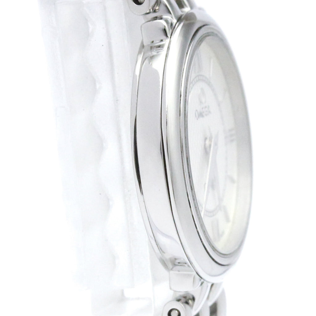 Pre-Owned OMEGA De Ville Stainless Steel Quartz Ladies Watch 7574.31 Polished