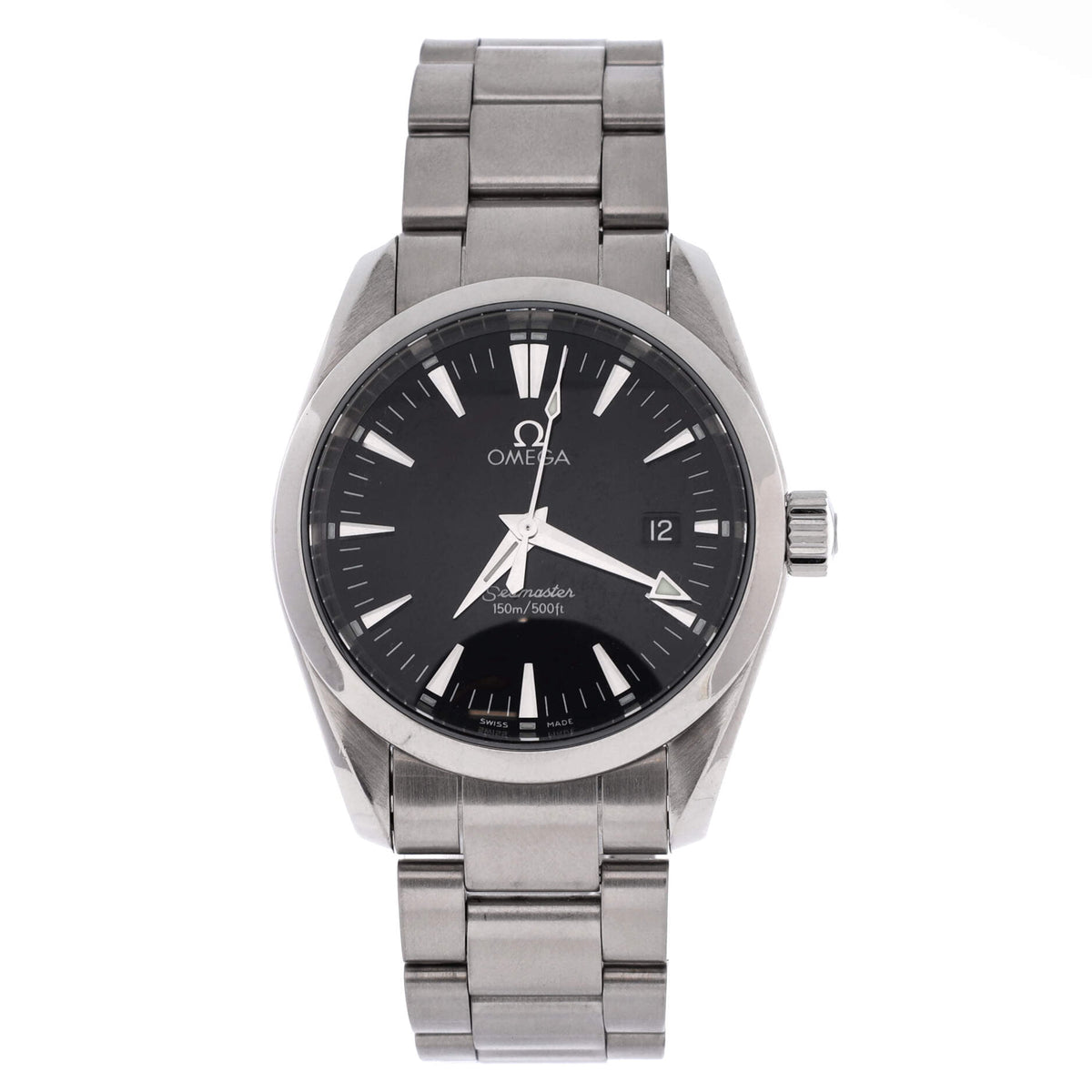 Pre-Owned Seamaster Aqua Terra 150M Co-Axial Chronometer Automatic Watch Stainless Steel 36 By Rebag