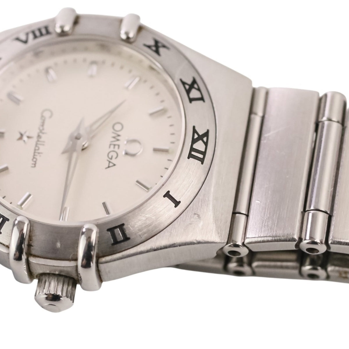 Pre-Owned OMEGA Constellation Quartz Watch 1562.30 White Dial Silver Color Women's