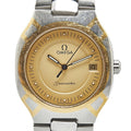 Pre-Owned OMEGA Seamaster Polaris Watch Quartz Gold Dial Stainless Steel Yellow Ladies