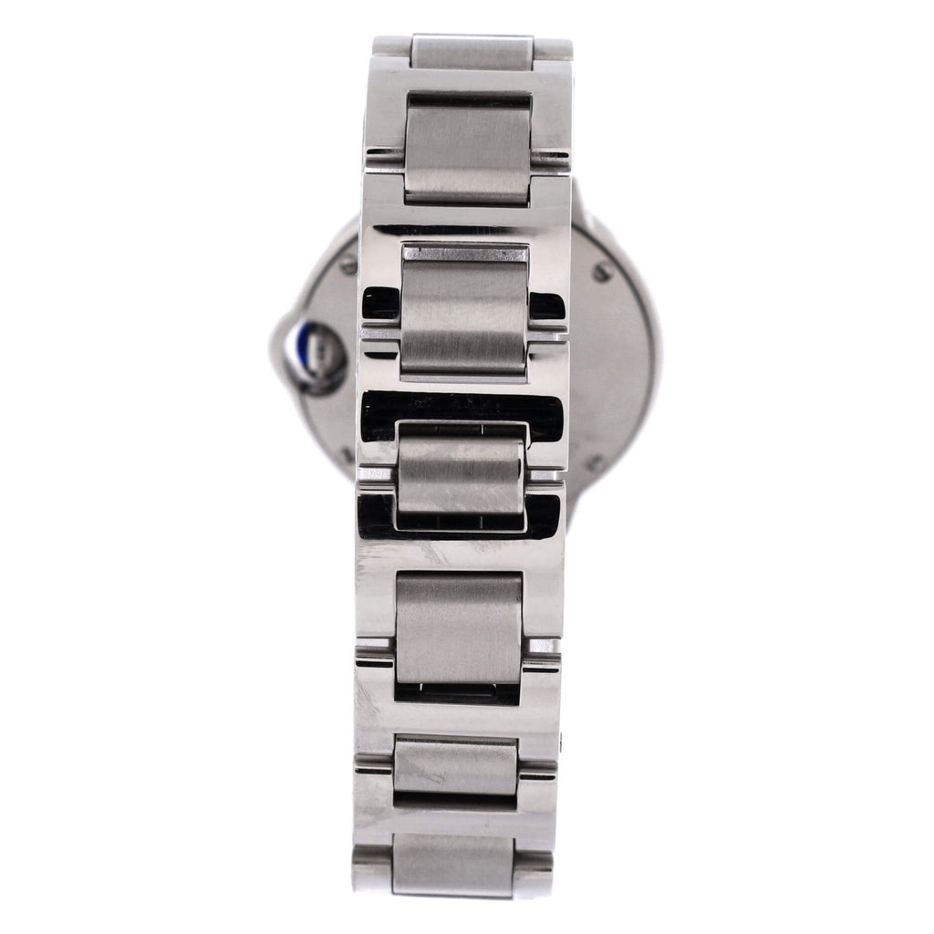 Pre-Owned Ballon Bleu de Cartier Quartz Watch Stainless Steel with Diamond Bezel 28 By Rebag