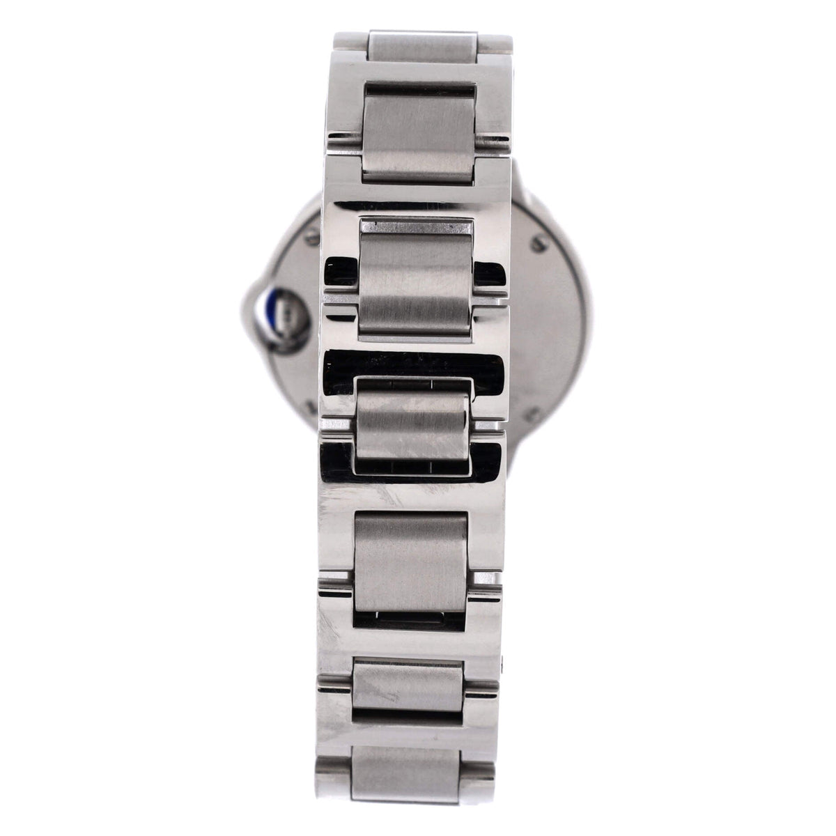 Pre-Owned Ballon Bleu de Cartier Quartz Watch Stainless Steel with Diamond Bezel 28 By Rebag