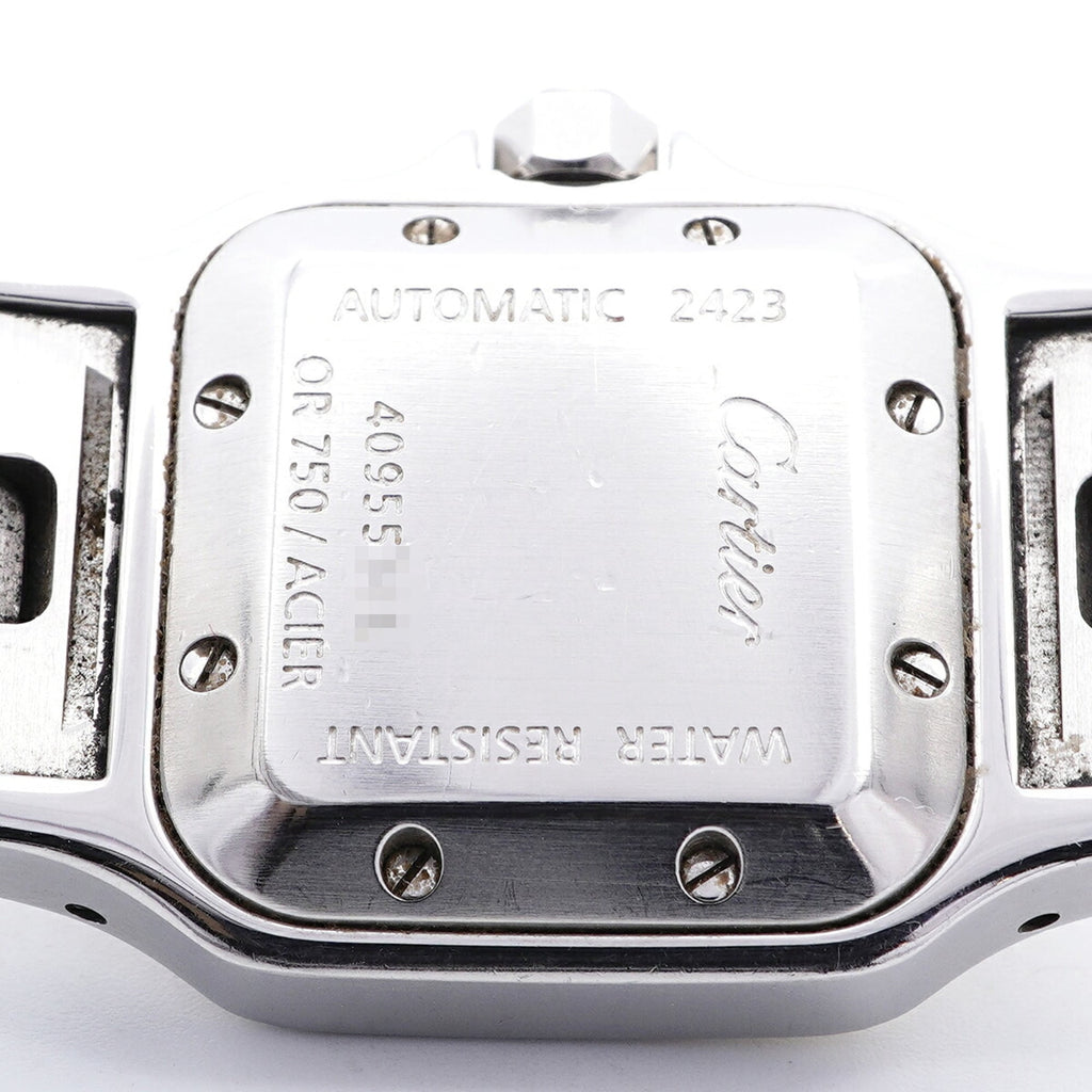 Pre-Owned Cartier Santos Galbee SM W20057C4 Silver Dial Women's Watch
