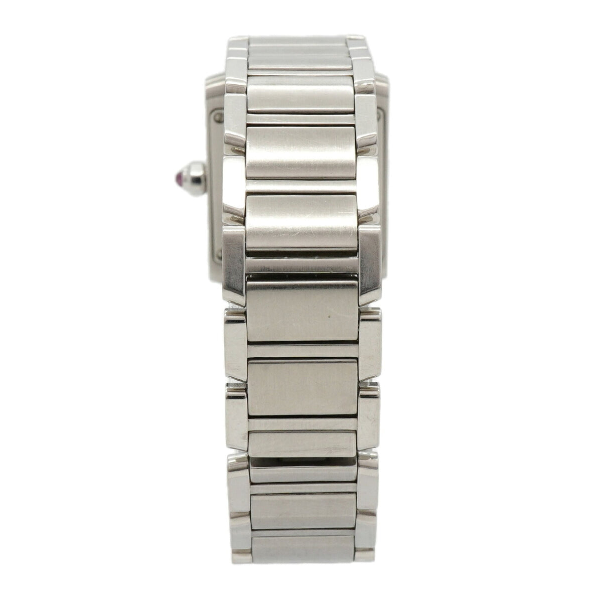 Pre-Owned Cartier Tank Française SM W51028Q3 Pink Dial Women's Watch