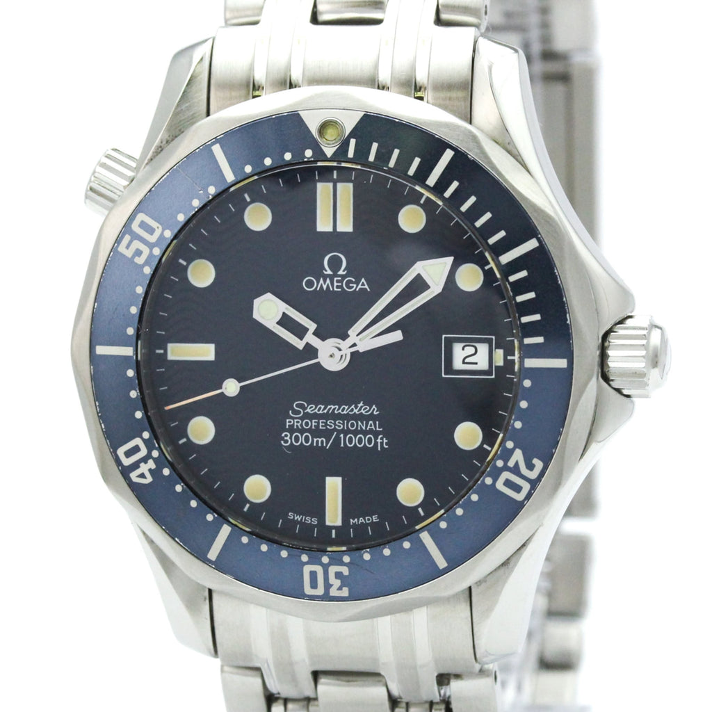 Pre-Owned OMEGA Seamaster Professional 300M Steel Mid Size Watch 2561.80 Polished