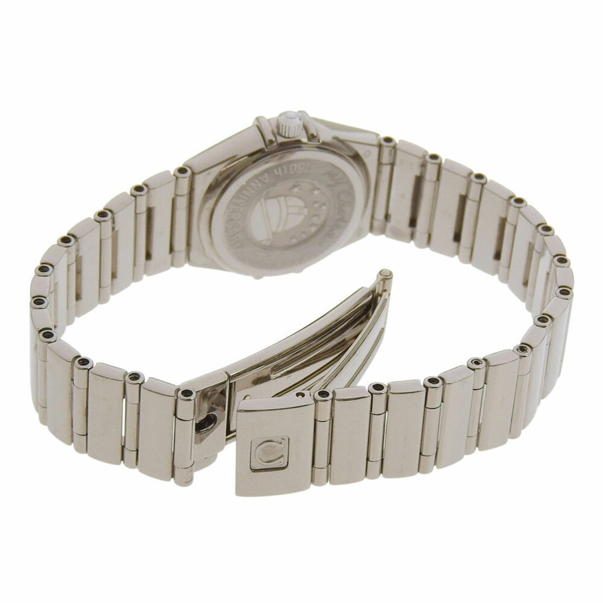 Pre-Owned Omega Constellation Mini My Choice 1165 76 Mother-of-Pearl Dial 18K White...