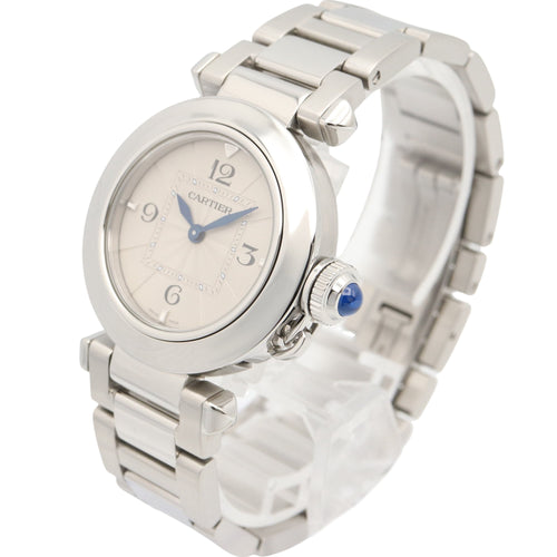 Pre-Owned Cartier Pasha de Women's Stainless Steel Watch, Silver Tone, WSPA0021